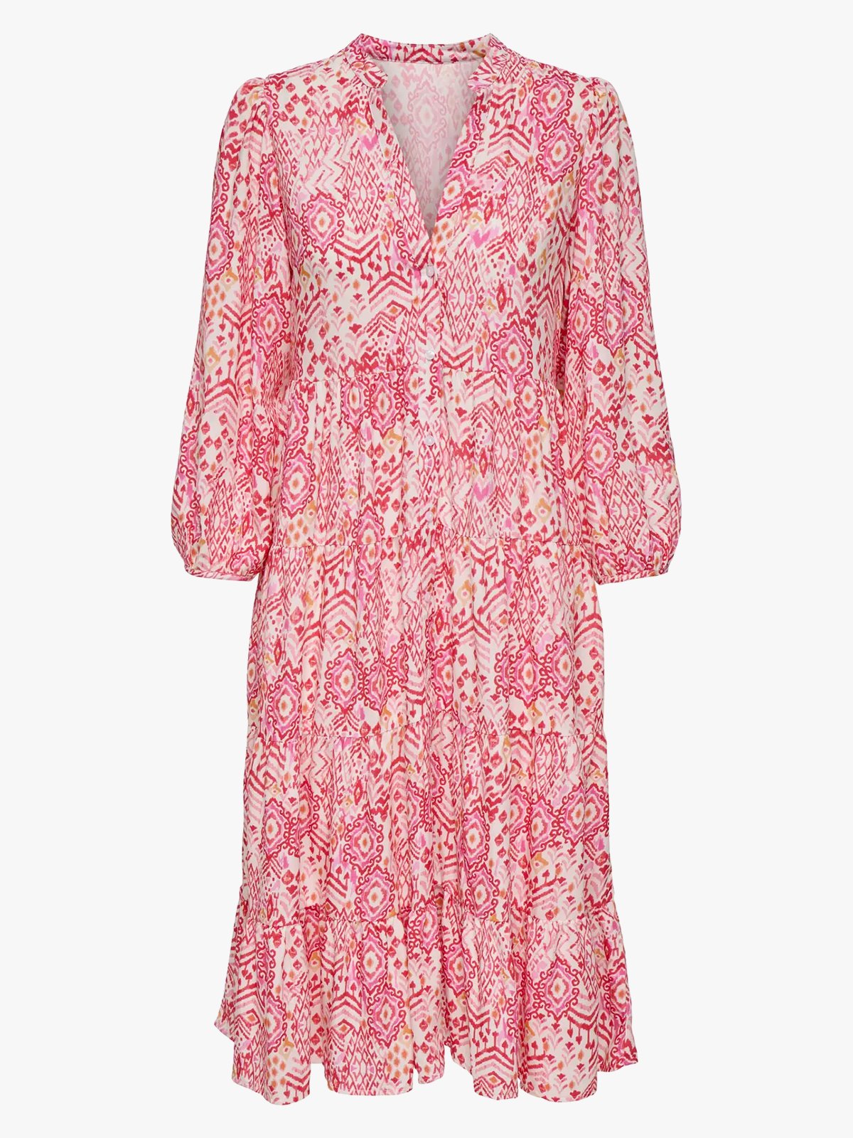 Only Milana 7/8 Dress Cloud Dancer / Sikka Graphic