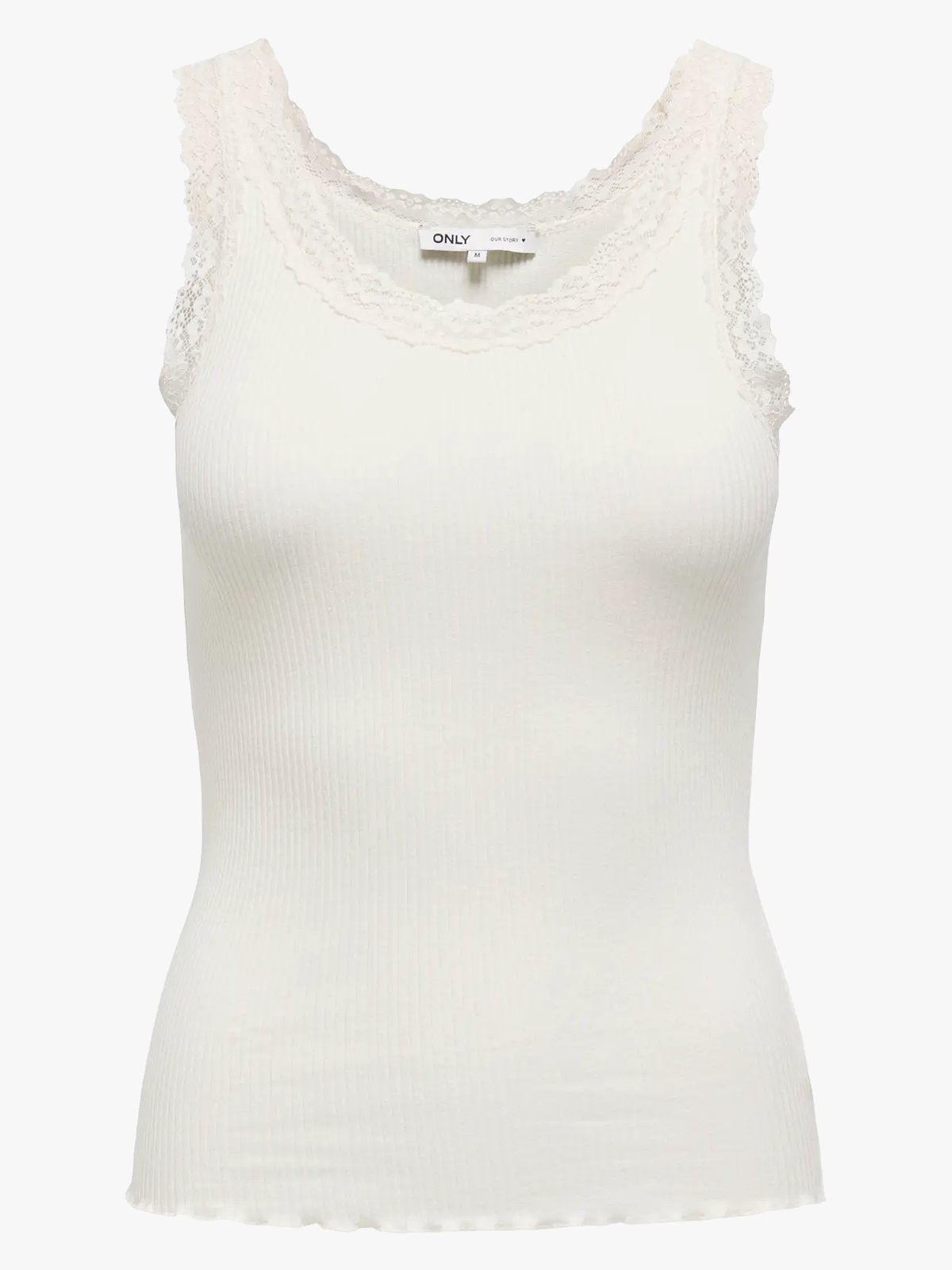 Only Sara Sharai Lace Tank Top Cloud Dancer