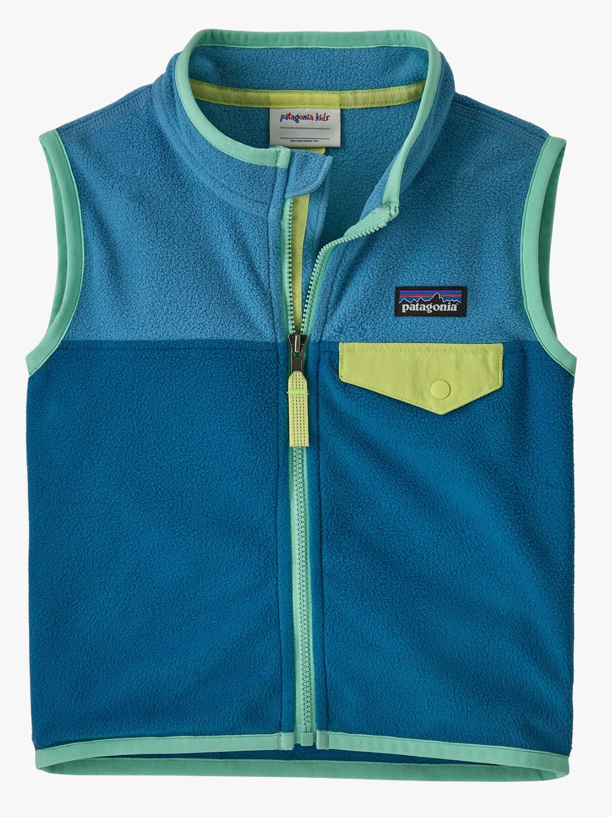 Patagonia Baby Micro D Snap-T Vest Aquatic Blue