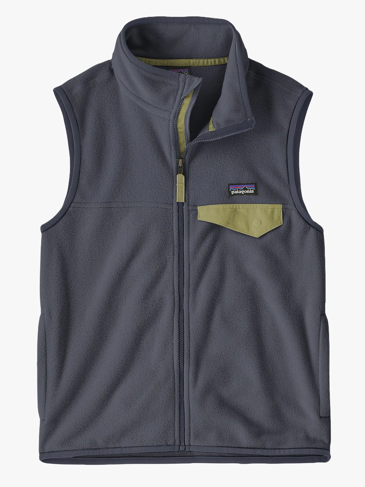 Patagonia Kids Micro D Snap-T Vest Smoulder Blue