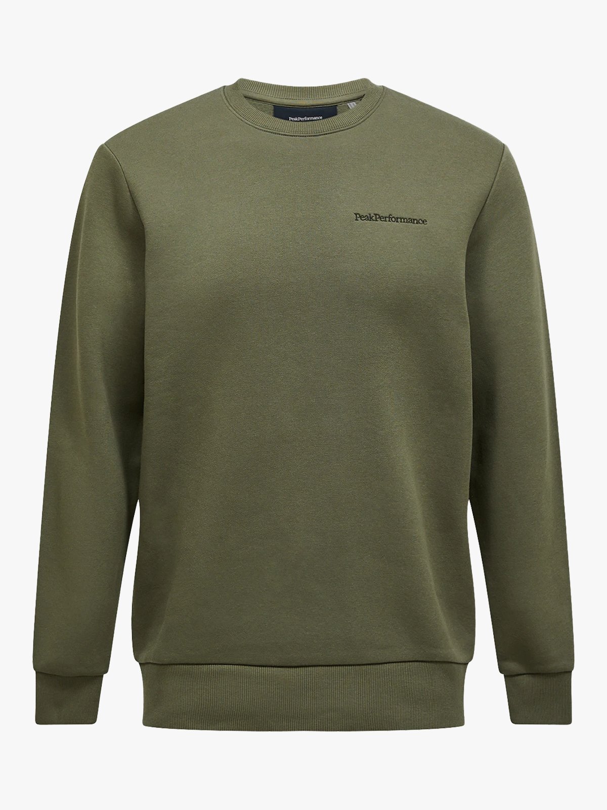 Peak Performance Original Small Logo Crew PINE NEEDLE