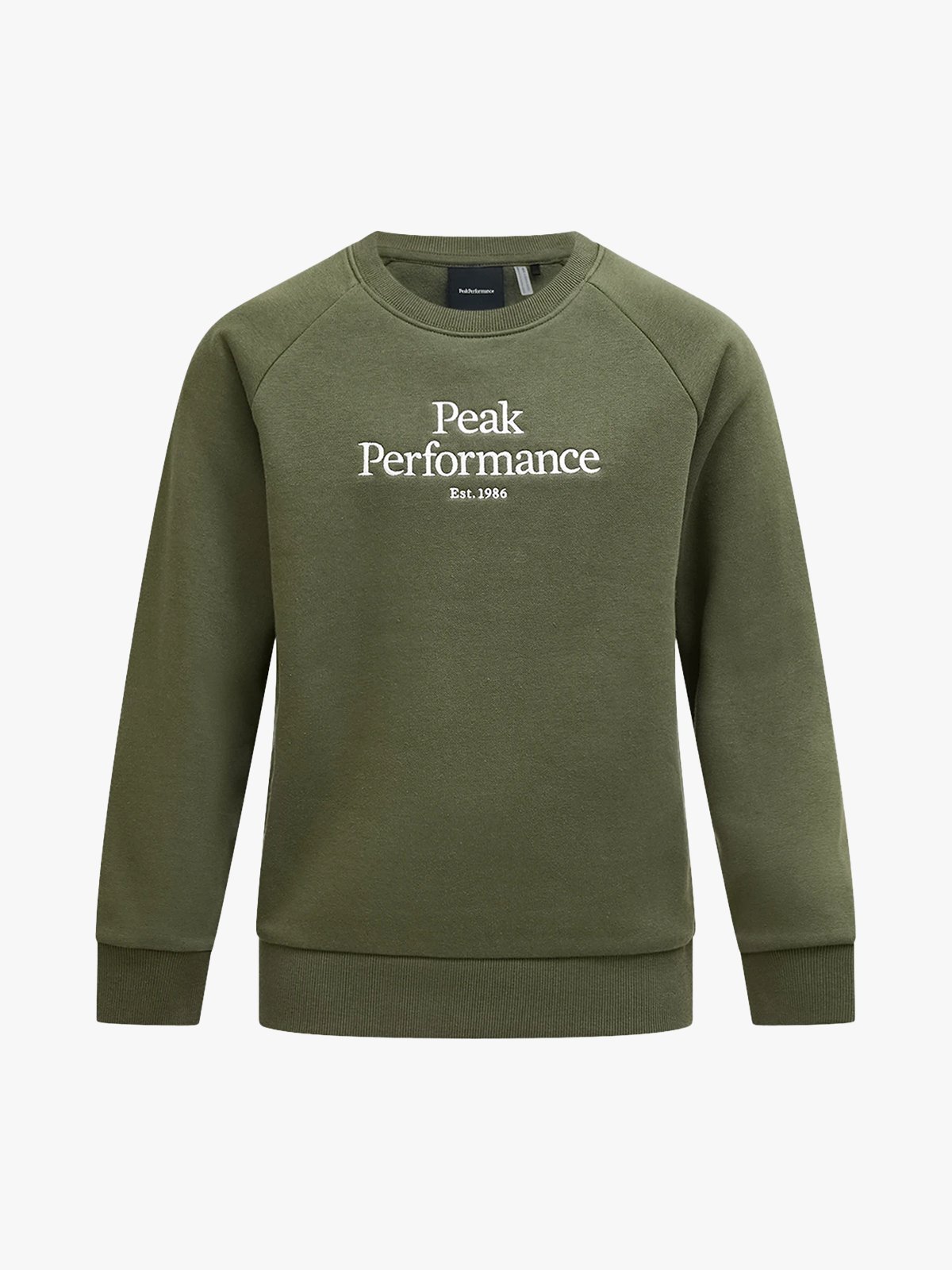 Peak Performance Junior Original Crew Pine Needle / Offwhite