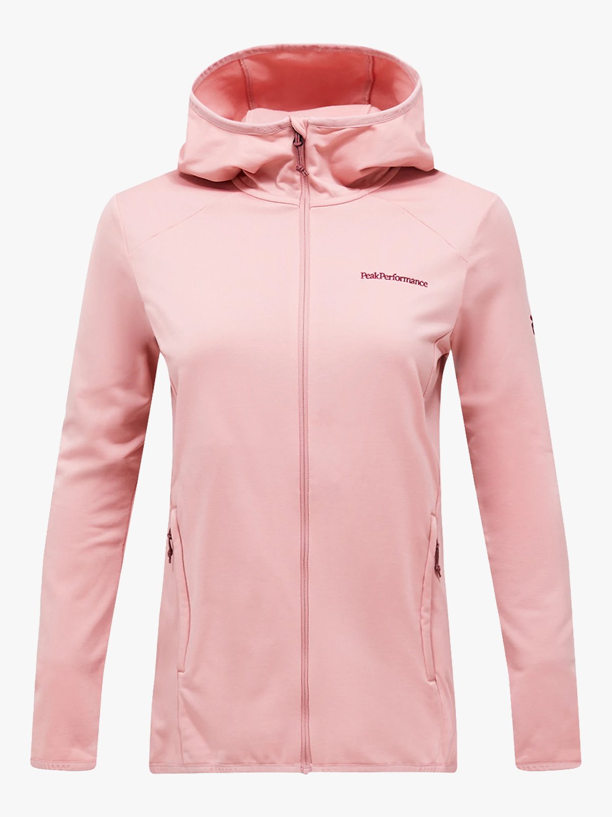 Peak Performance Light Zip Hood Warm Blush