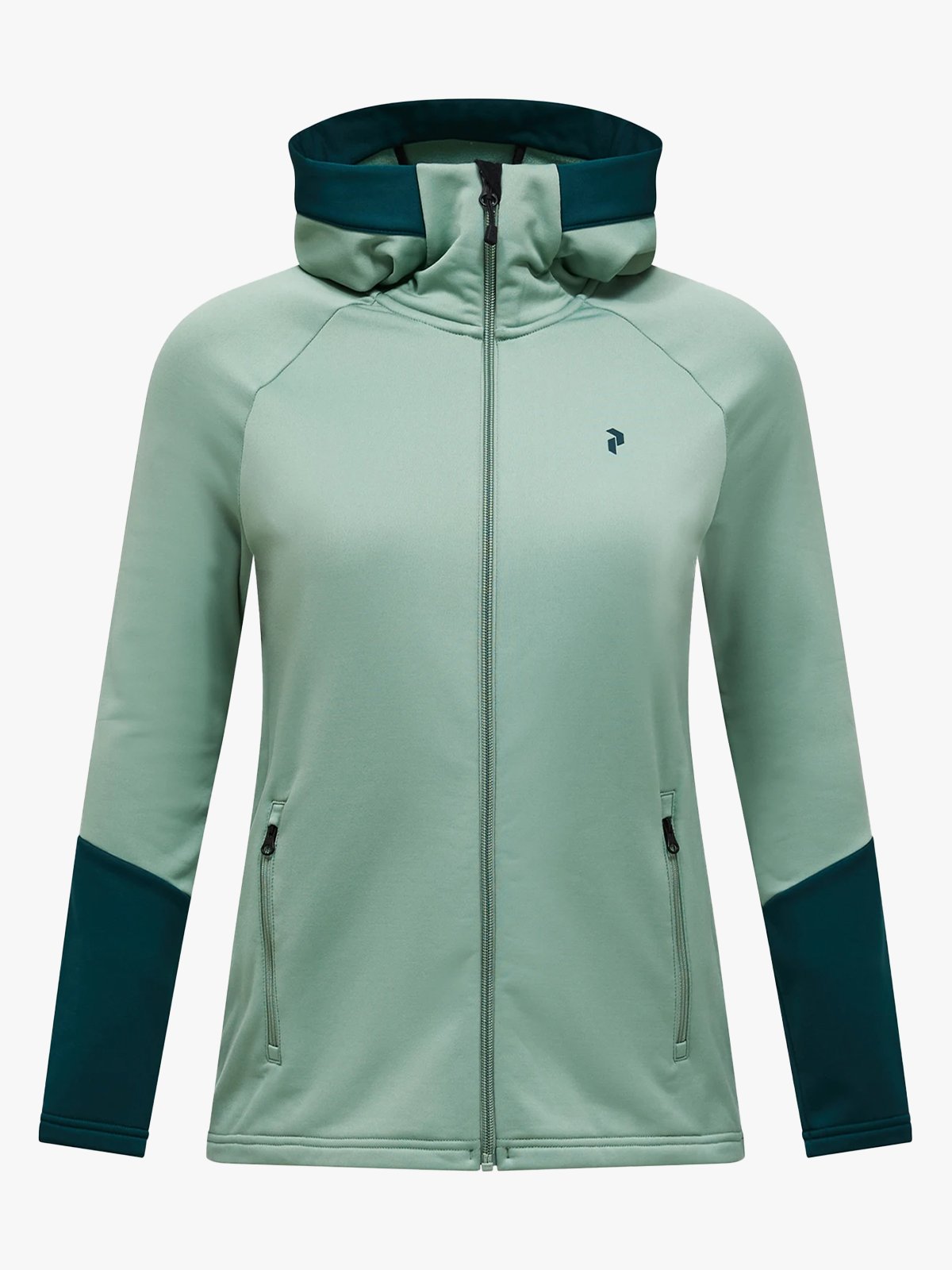 Peak Performance Rider Essentials Zip Hood Green Valley / Ponderosa Pine