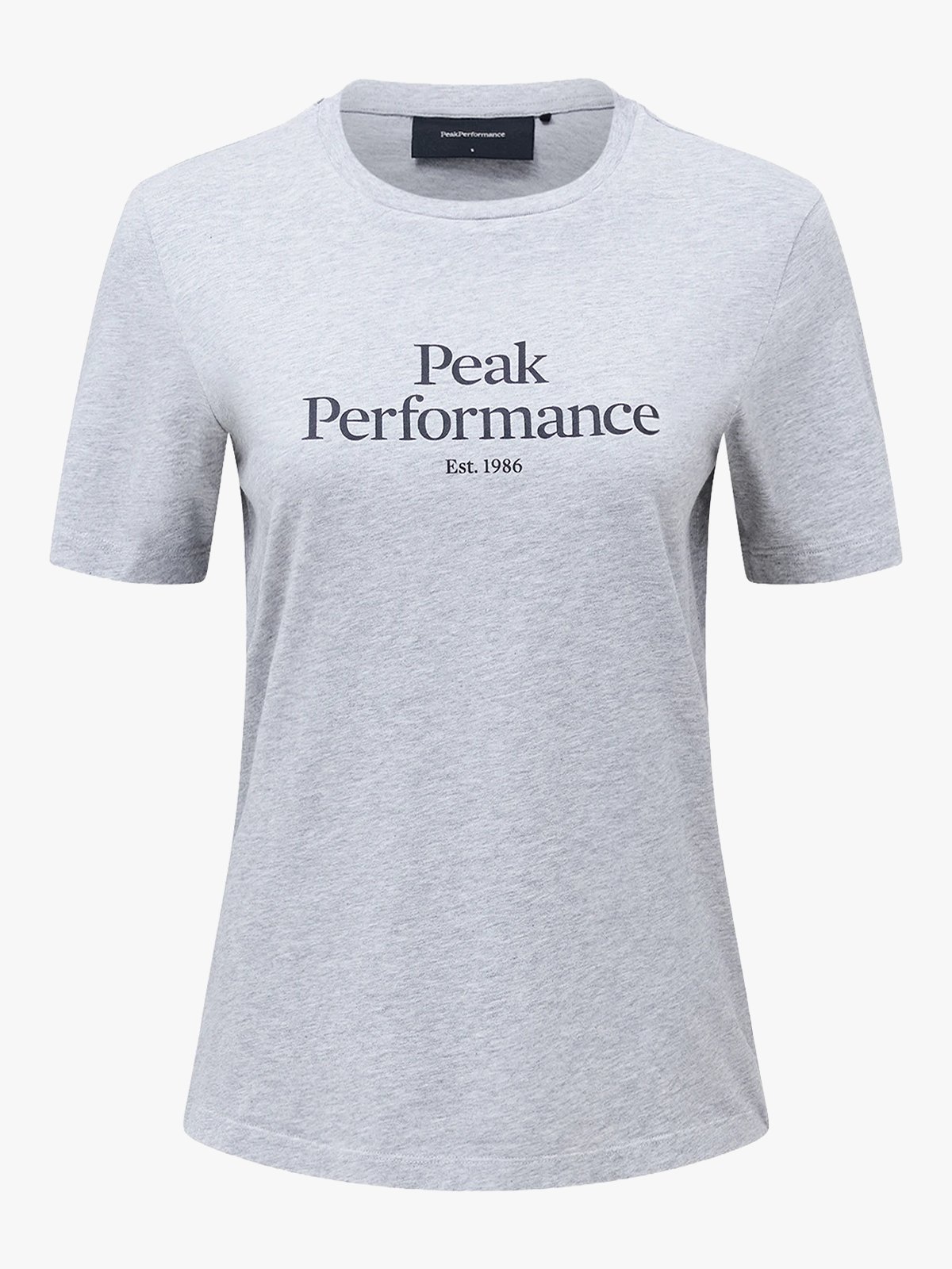 Peak Performance Original Tee Women Medium Grey Melange / Black