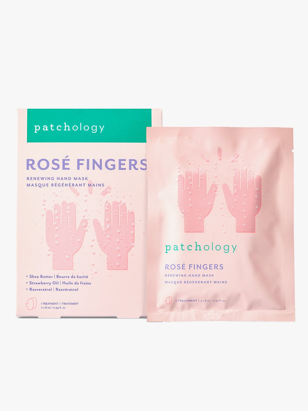 Patchology Rosé Fingers- Hydrating & Anti-Aging Hand Mask Flerfarget