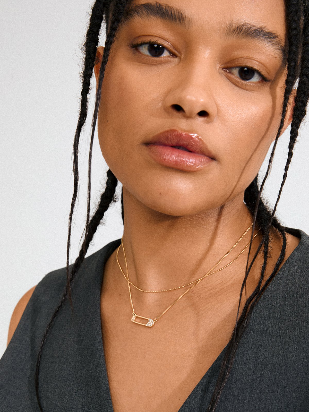 Pilgrim Instant Halskjede 2-i-1 Sett Gullbelagt