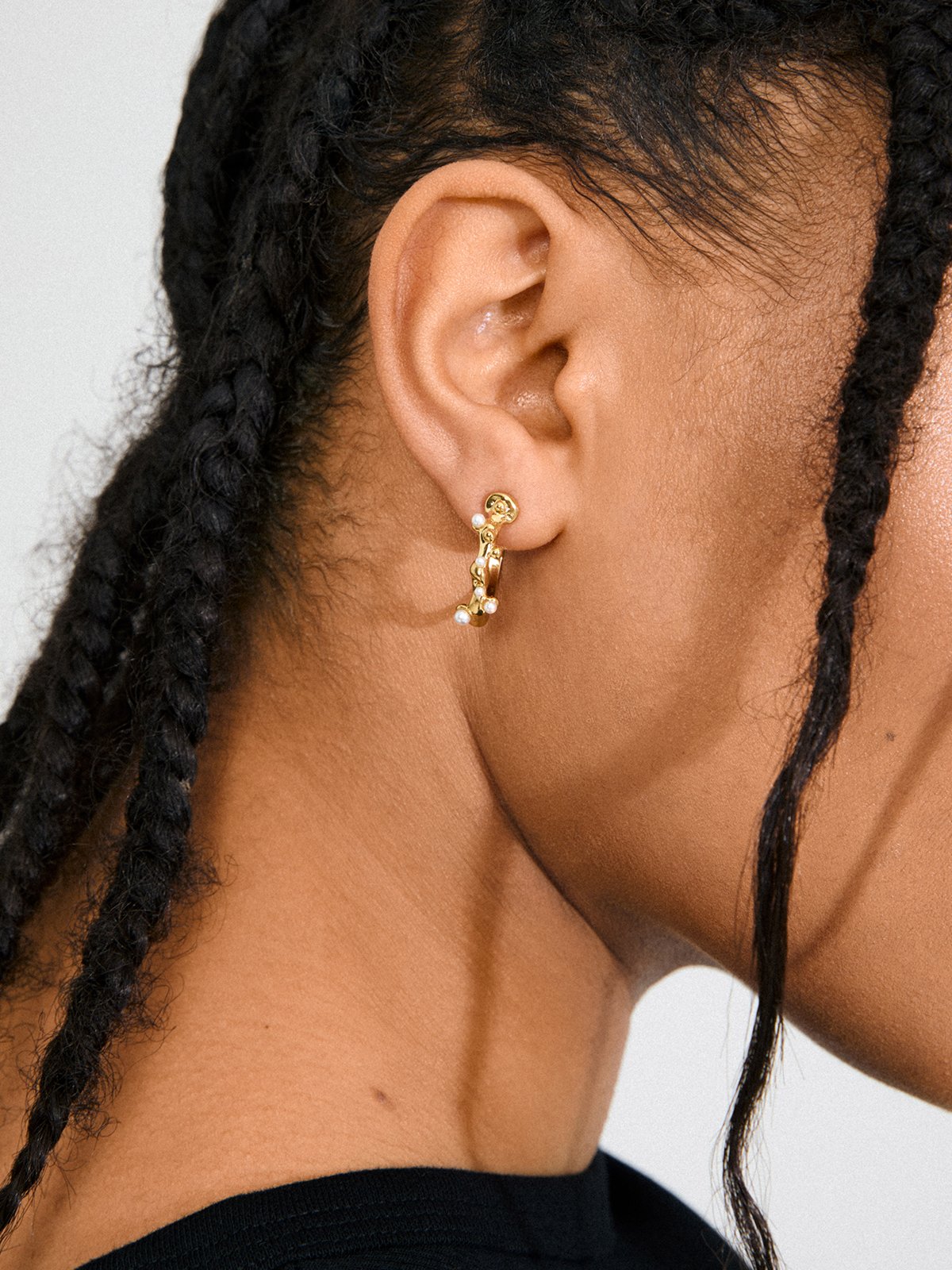 Pilgrim Hadley Øredobber Gullbelagt