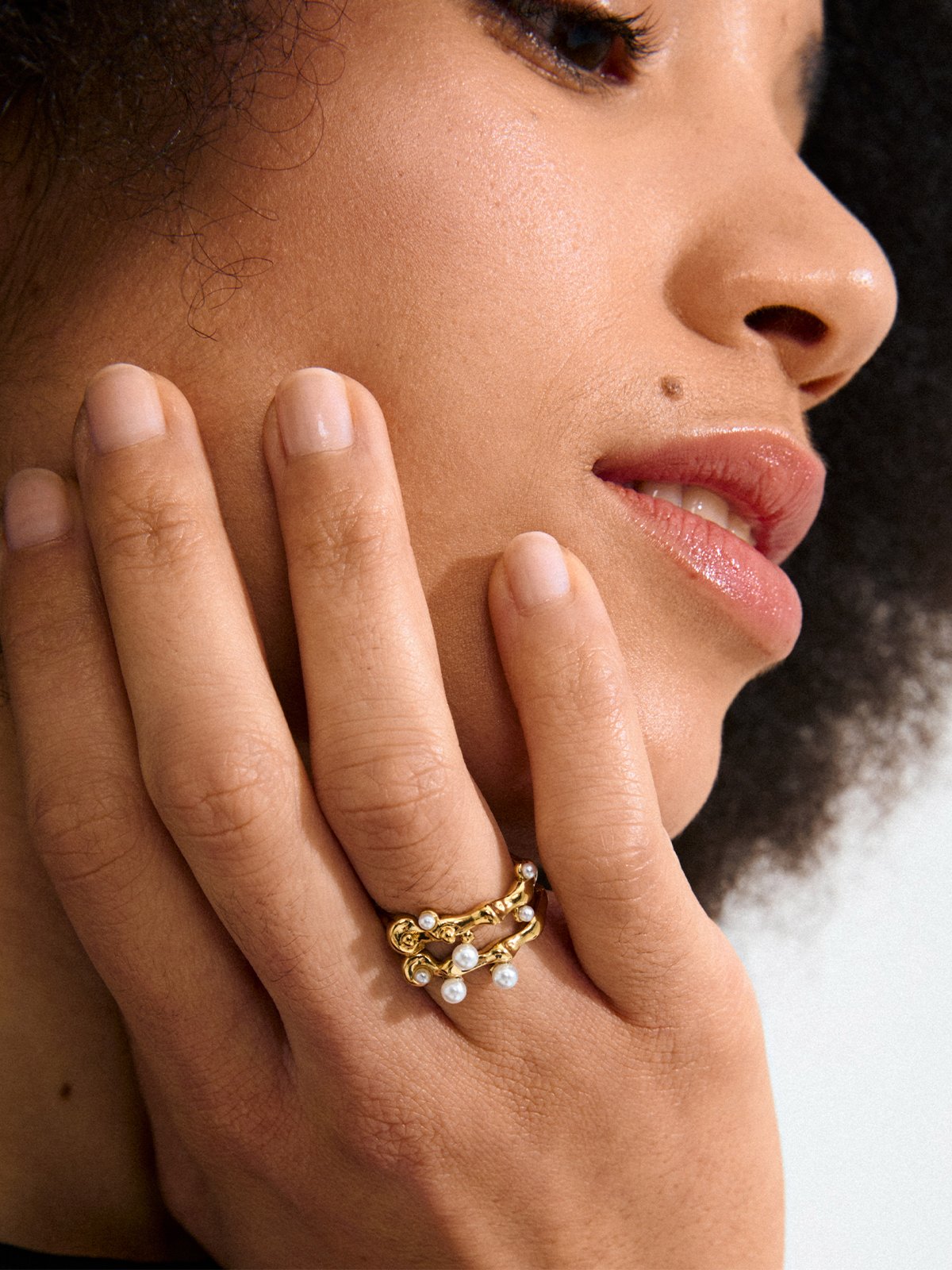 Pilgrim Hadley Ring 2-i-1 Sett Gullbelagt