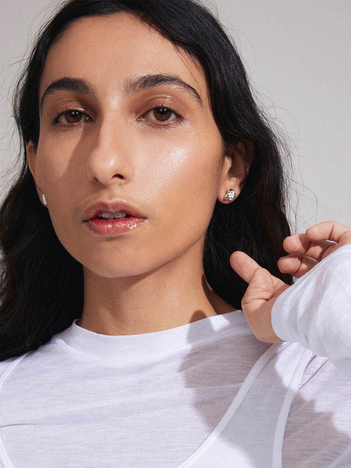 Pilgrim Inaya Øredobber Sølvbelagt