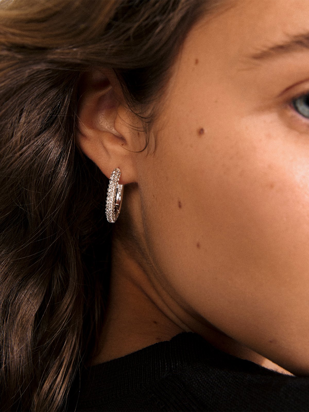 Pilgrim Tatum Large Hoops Sølvbelagt