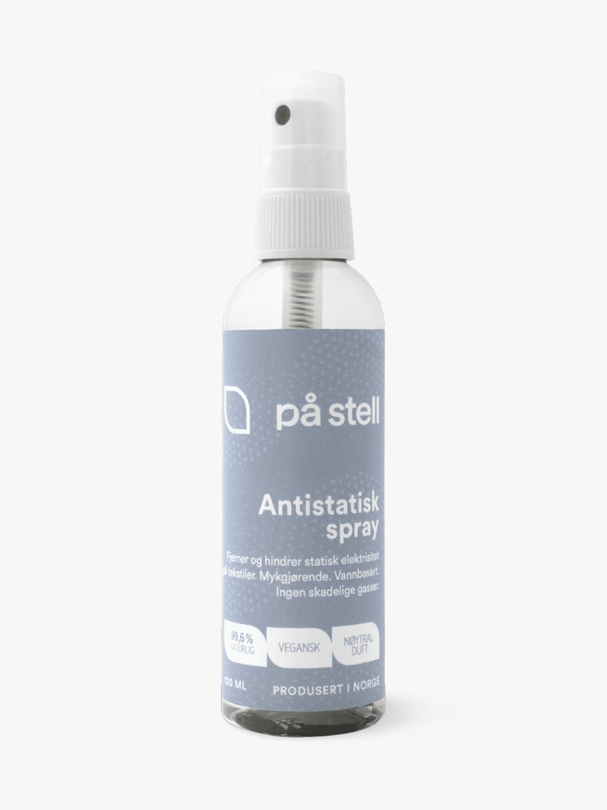 På stell Antistatisk spray Hvit