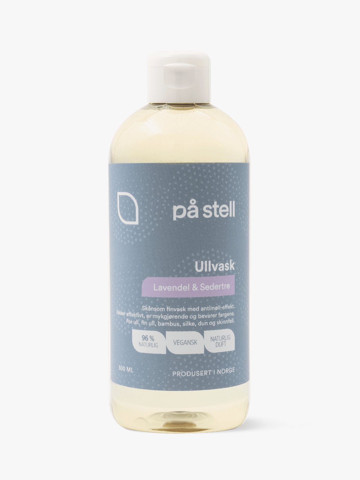 På stell Ullvask Lavendel & Sedertre Hvit