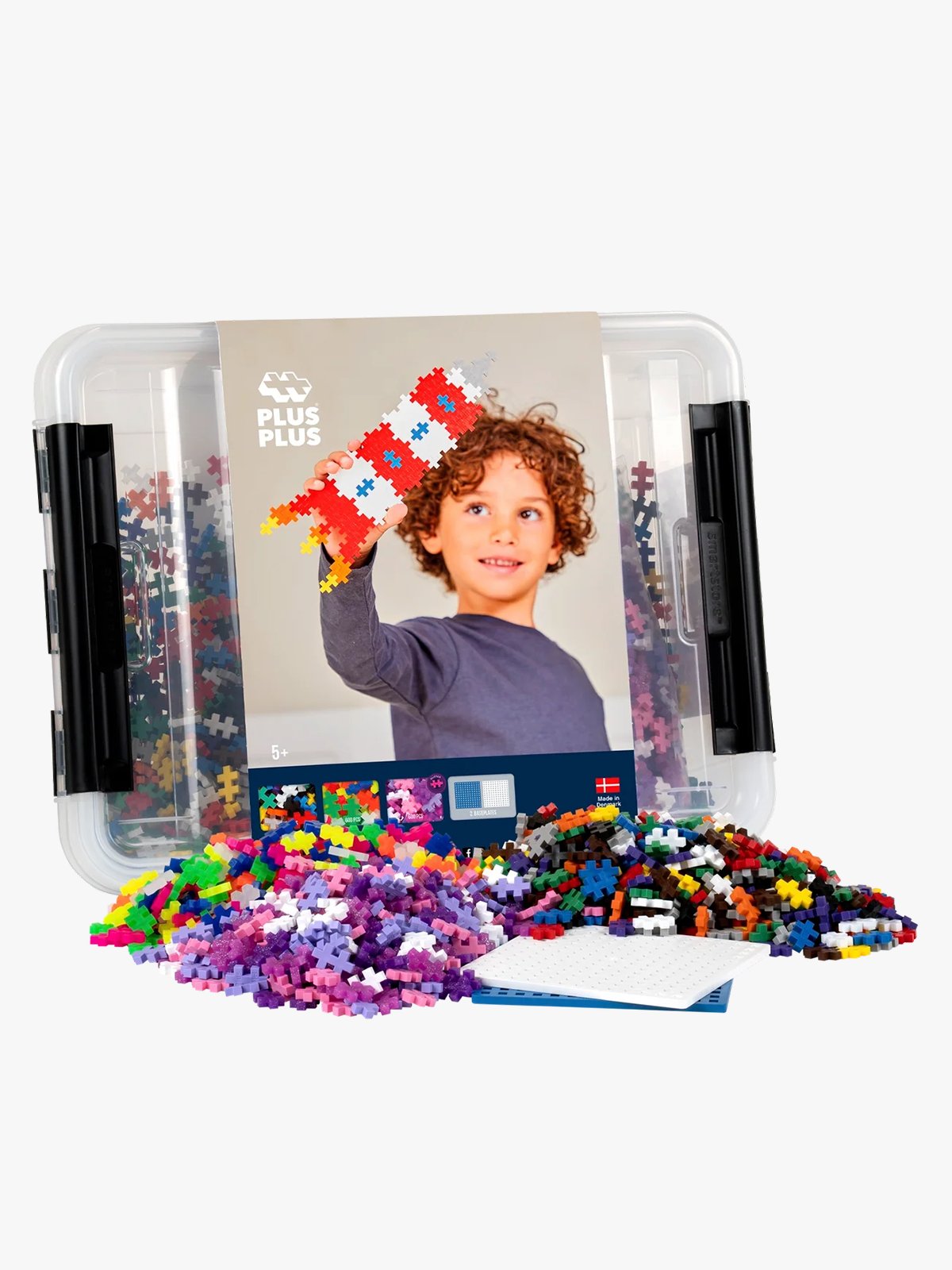 Plus-Plus Storage Box Mix - 2400 pcs Flerfarget