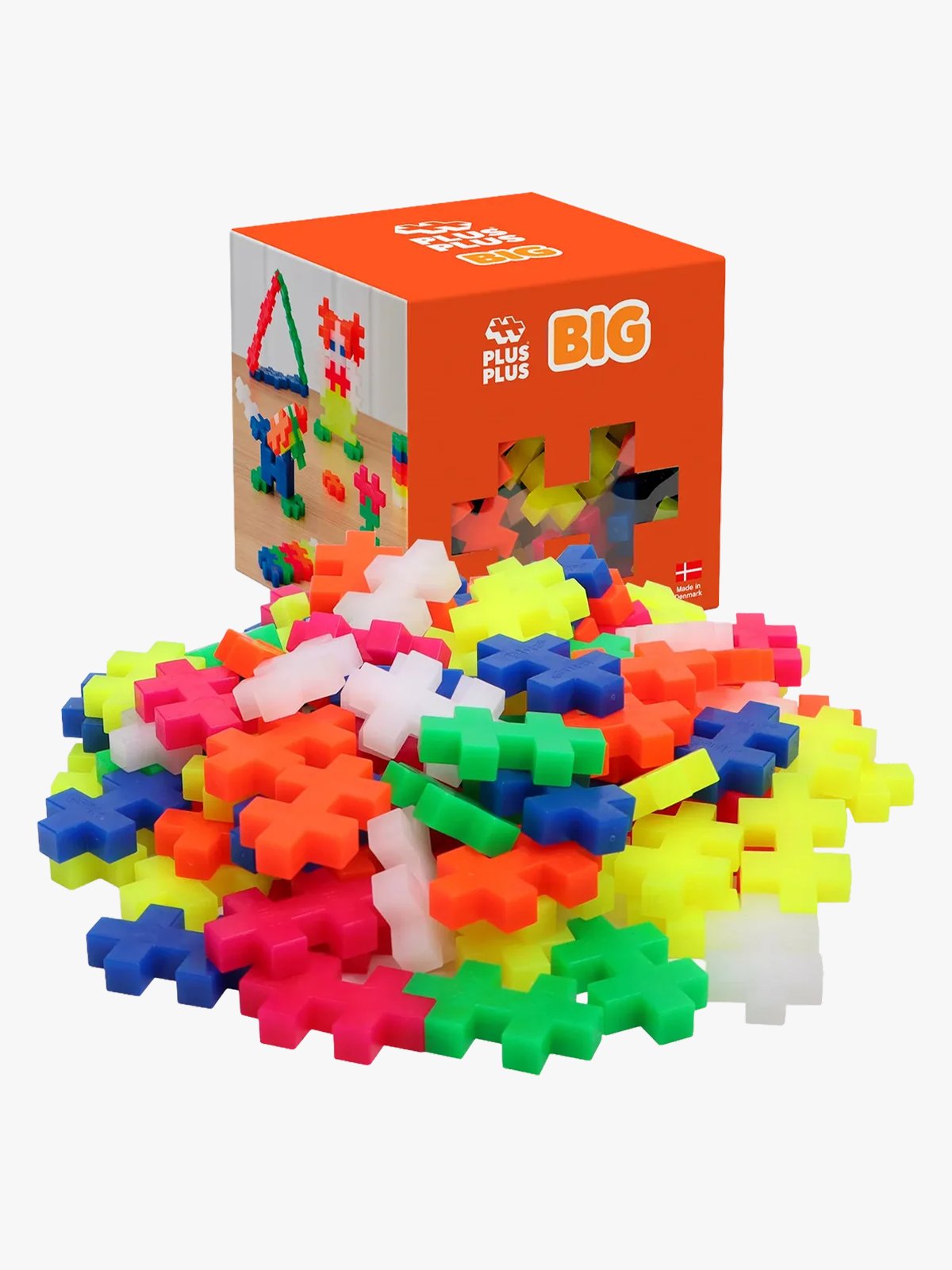 Plus-Plus BIG Neon Mix - 100 pcs Flerfarget