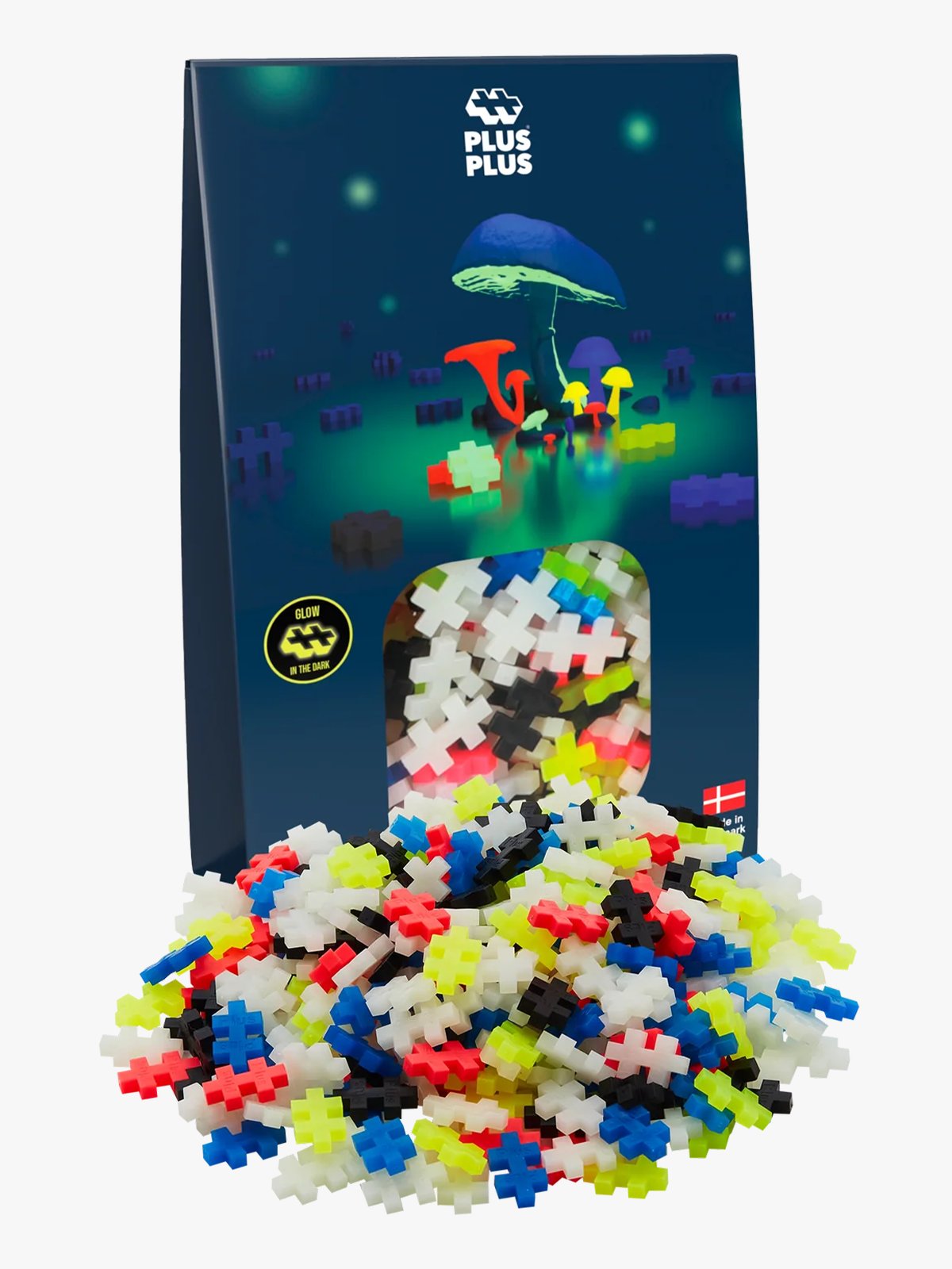 Plus-Plus Glow - 300 pcs Flerfarget