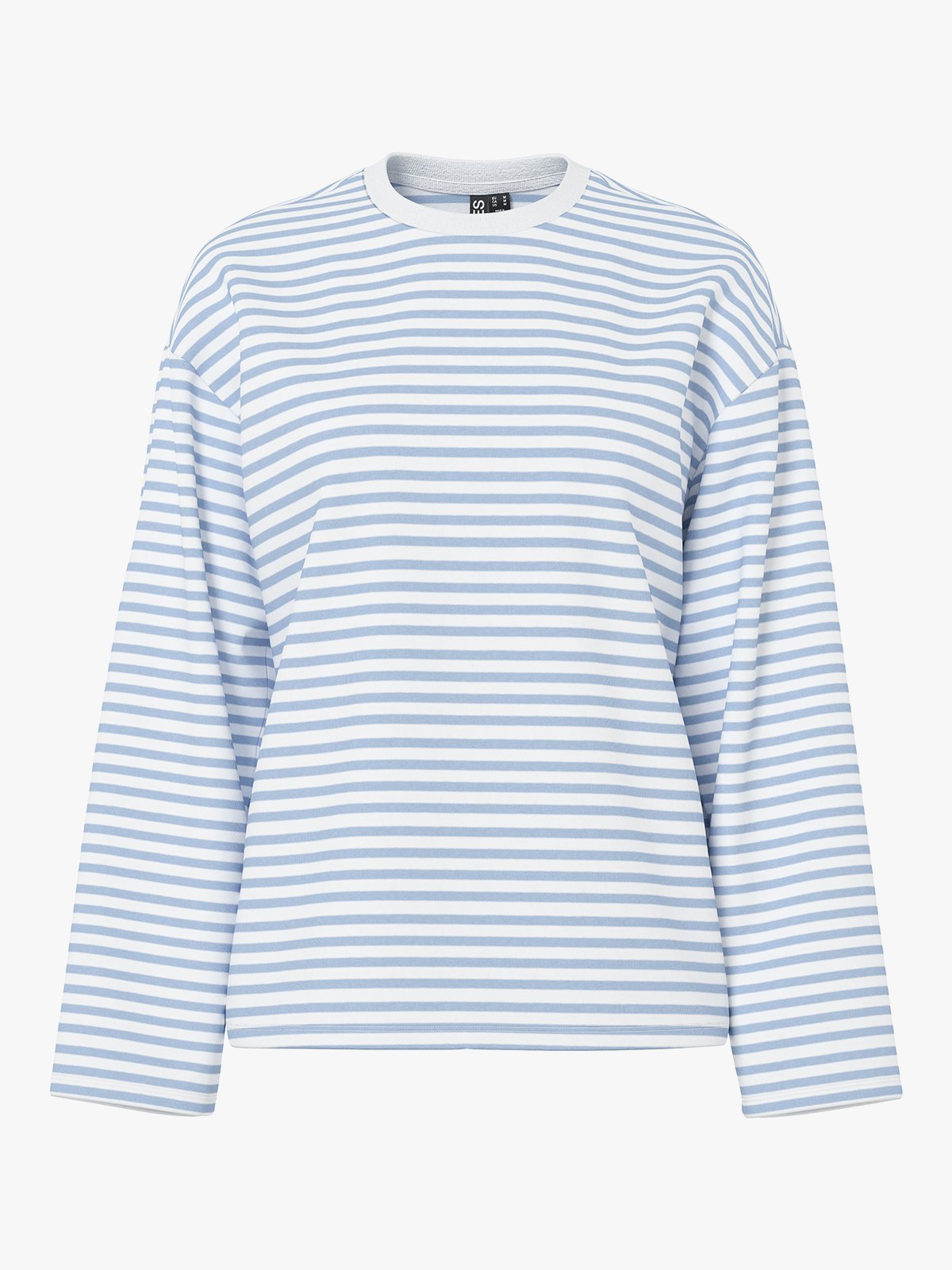 Pieces Sadie Long Sleeve Top Cloud Dancer CBlue