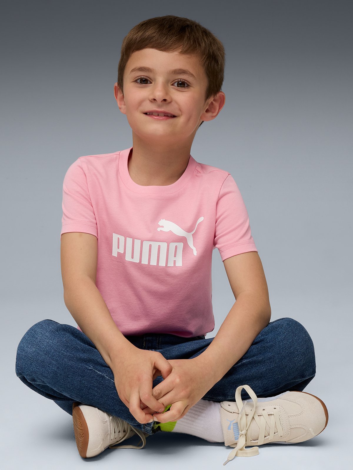 Puma Ess No. 1 Logo Tee Ps Rosa
