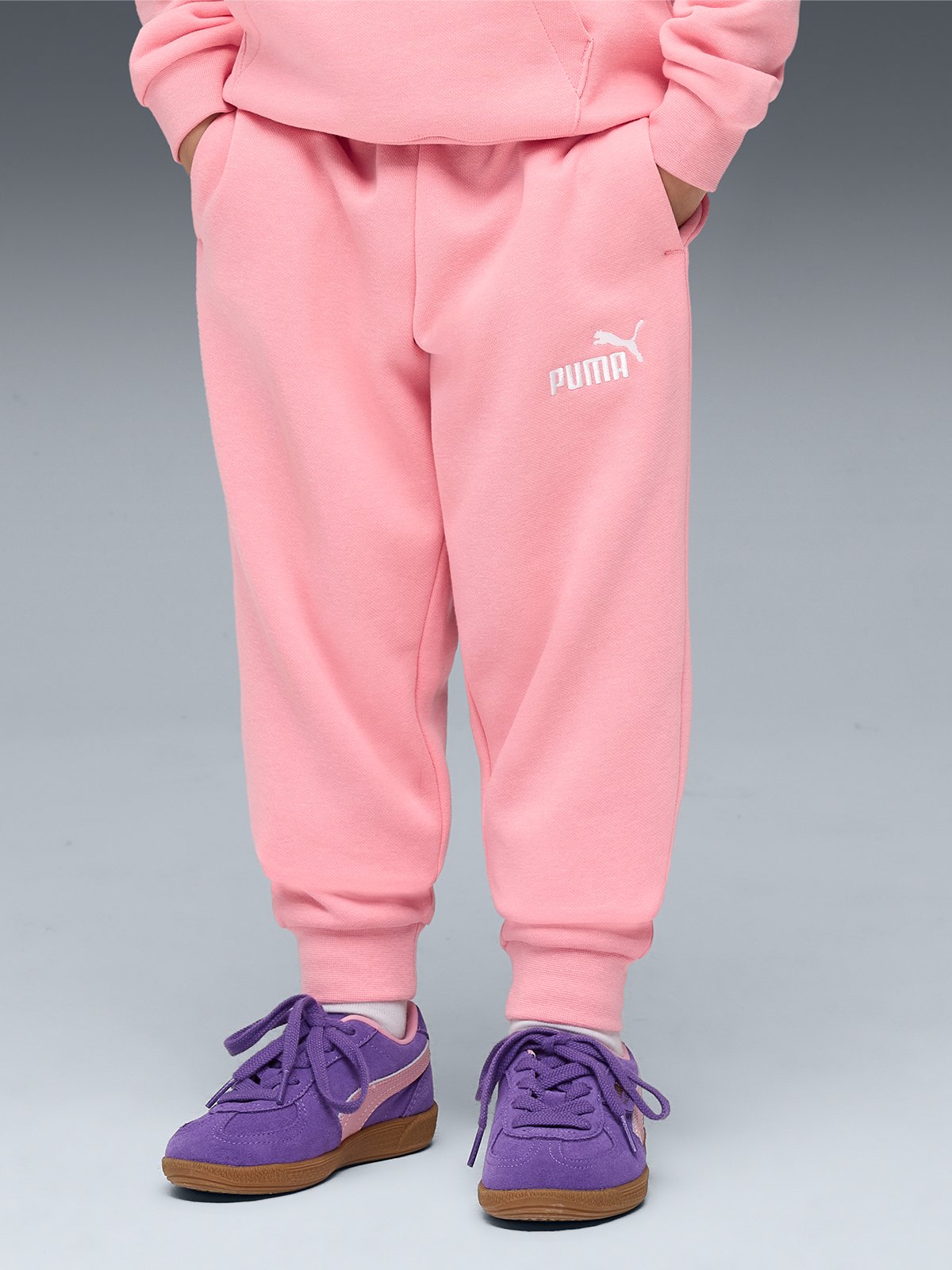 Puma Ess No. 1 Logo Sweatpants Fleece Rosa