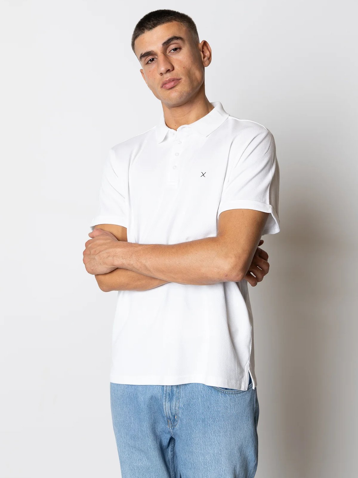 CLEAN CUT COPENHAGEN Silkeborg Stretch Polo White