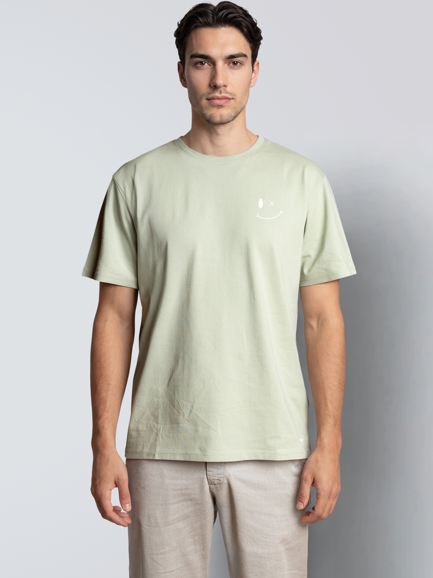 CLEAN CUT COPENHAGEN Patrick Organic Tee Desert sage