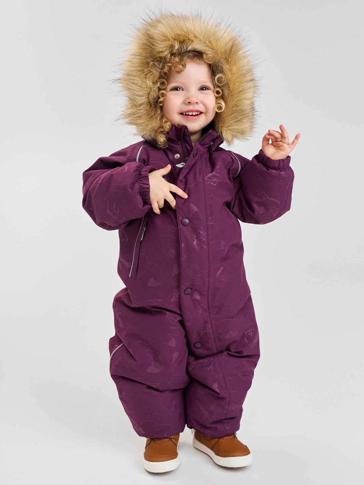 Reima Aapua ReimaTec down overall Deep purple