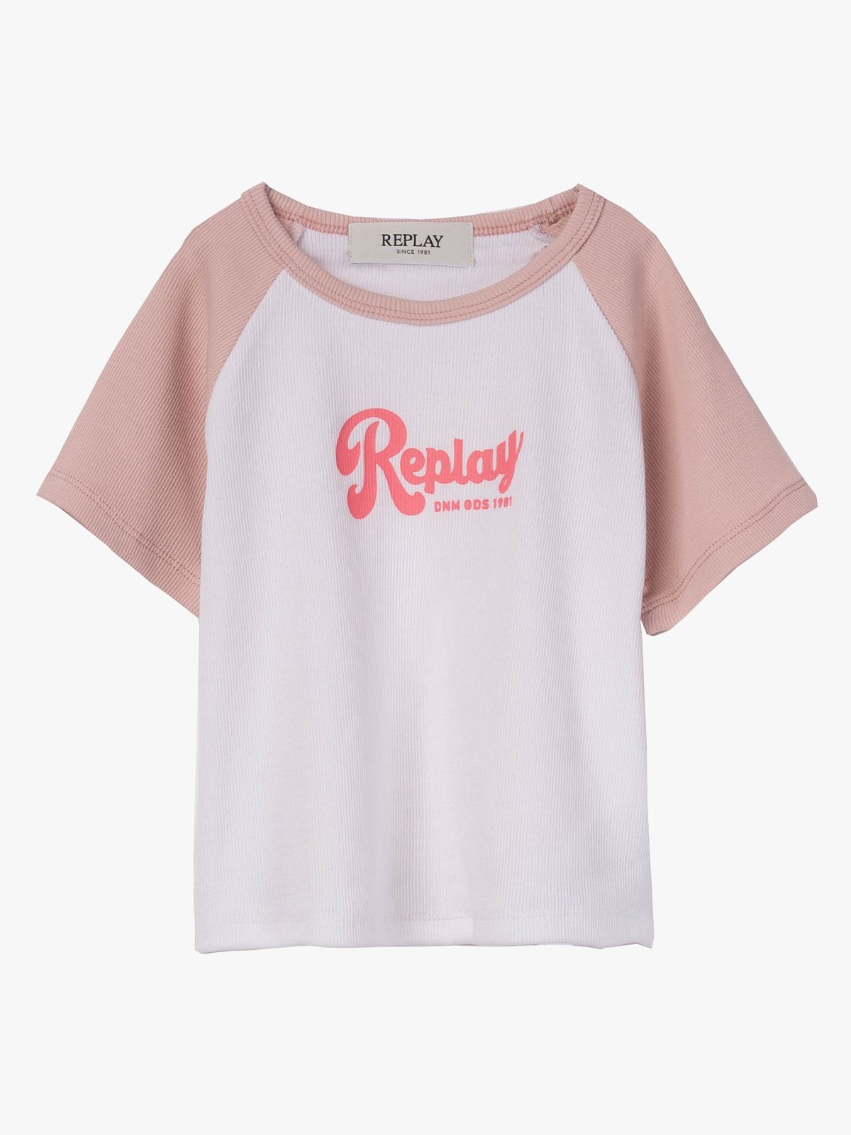 Replay Logo Tee White