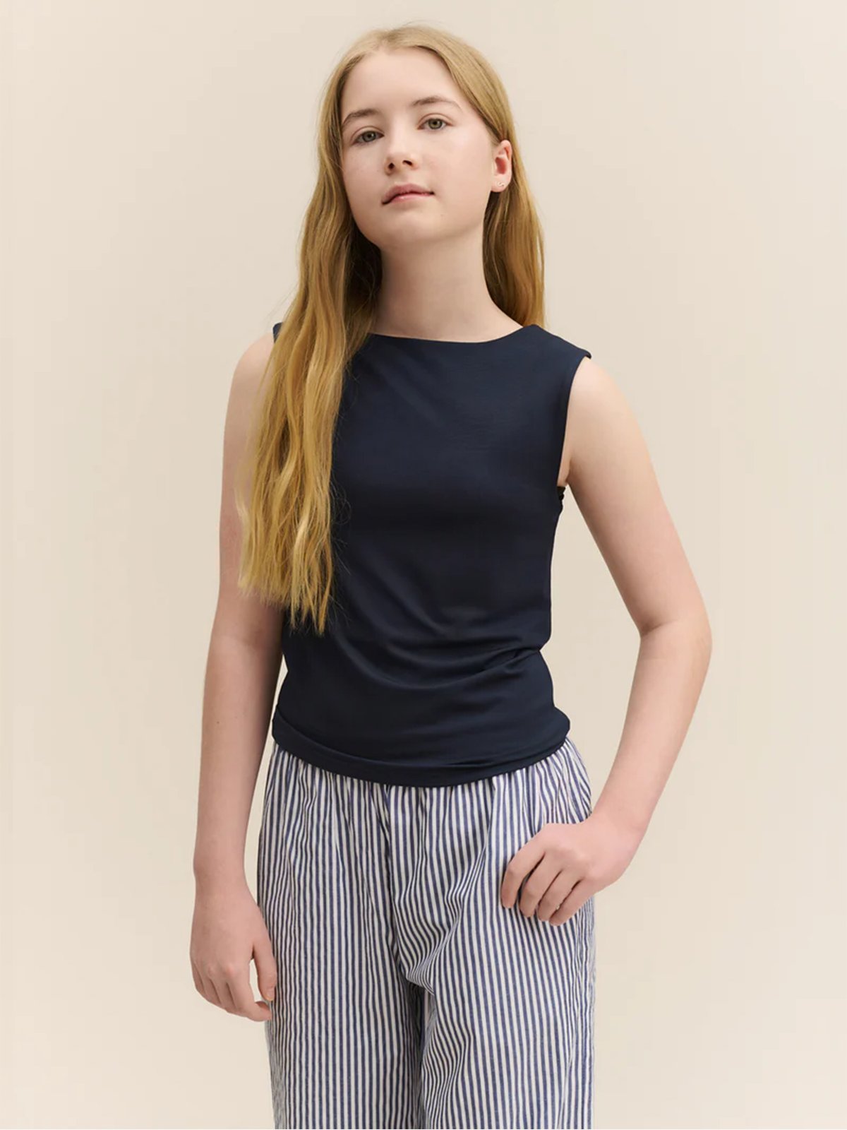 Rosemunde Billie Reversible SL Short Top Dark Blue
