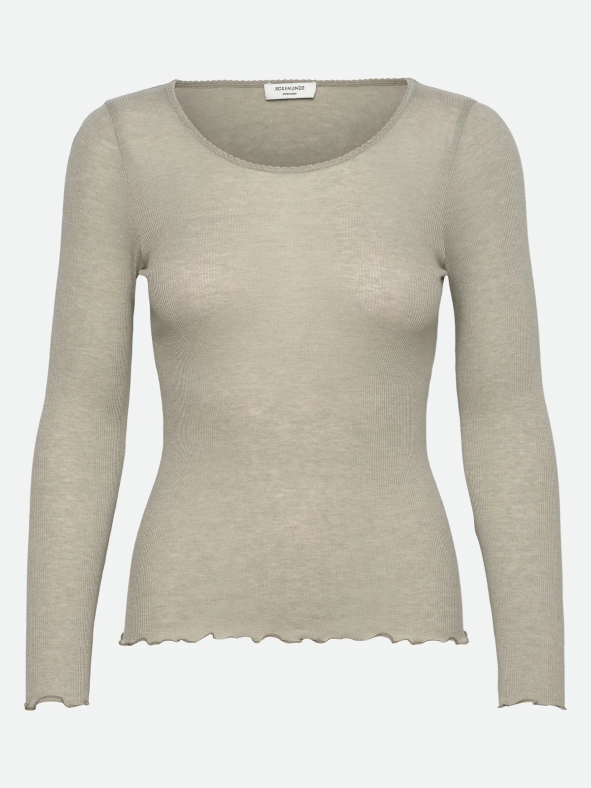 Rosemunde Burlington Long Sleeve Regular O-Neck Abbey stone