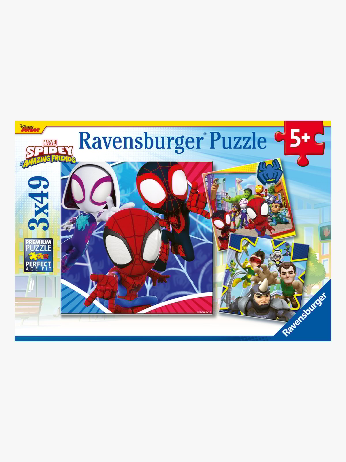 Ravensburger Spideys eventyr 3x49p Flerfarget