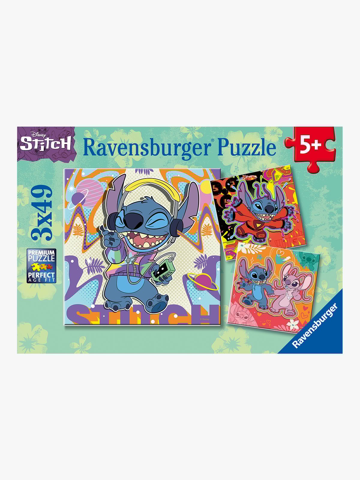 Ravensburger Disney Stitch 3x49p Flerfarget