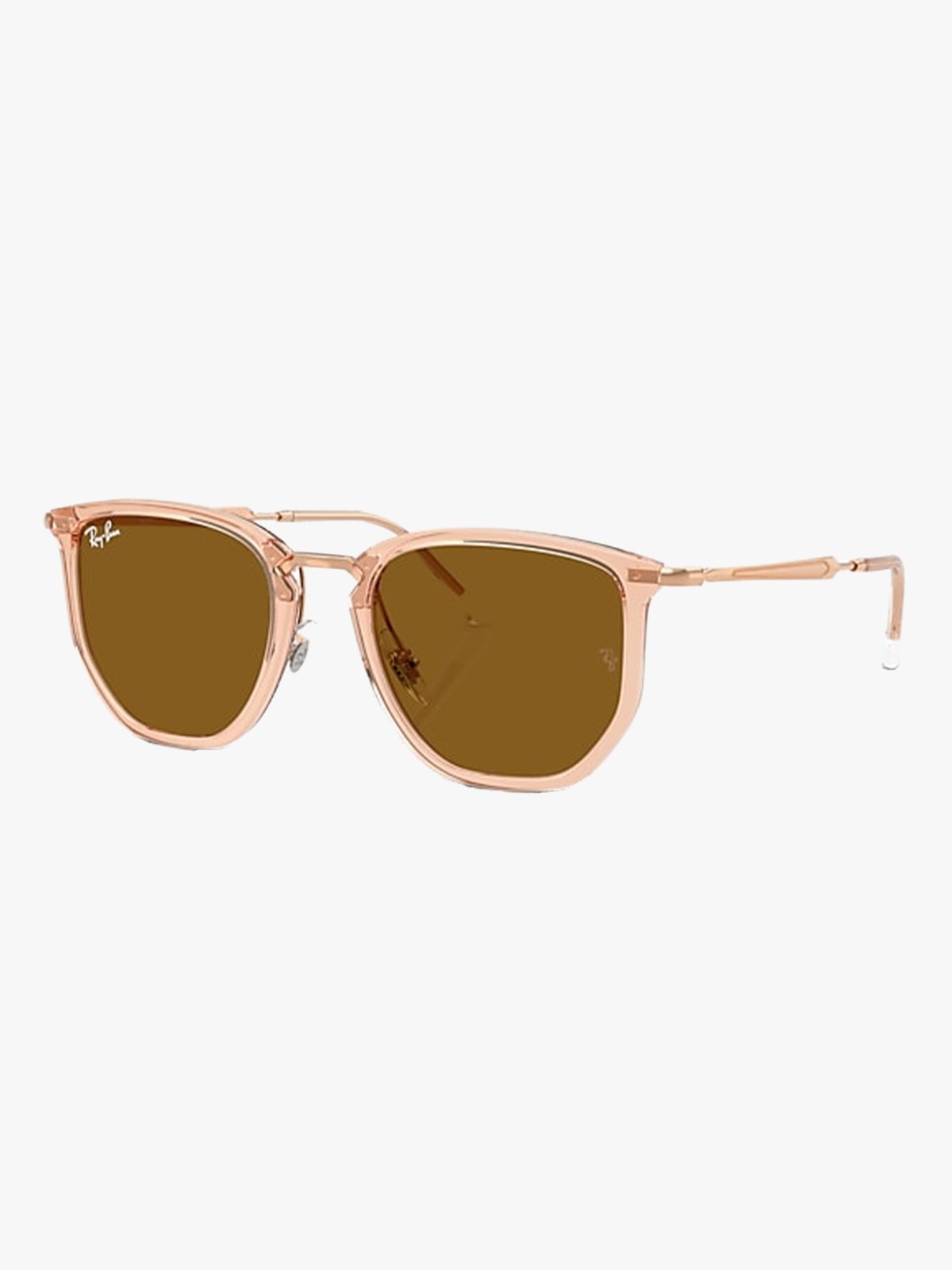 Ray-Ban 0RB4451 Frame: Polished Transparent Beige / Lenses: Brown