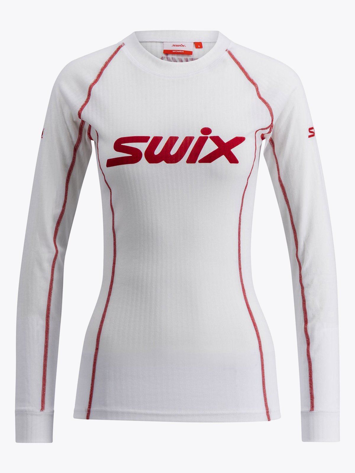 Swix RaceX Classic Long Sleeve Bright White/Swix Red