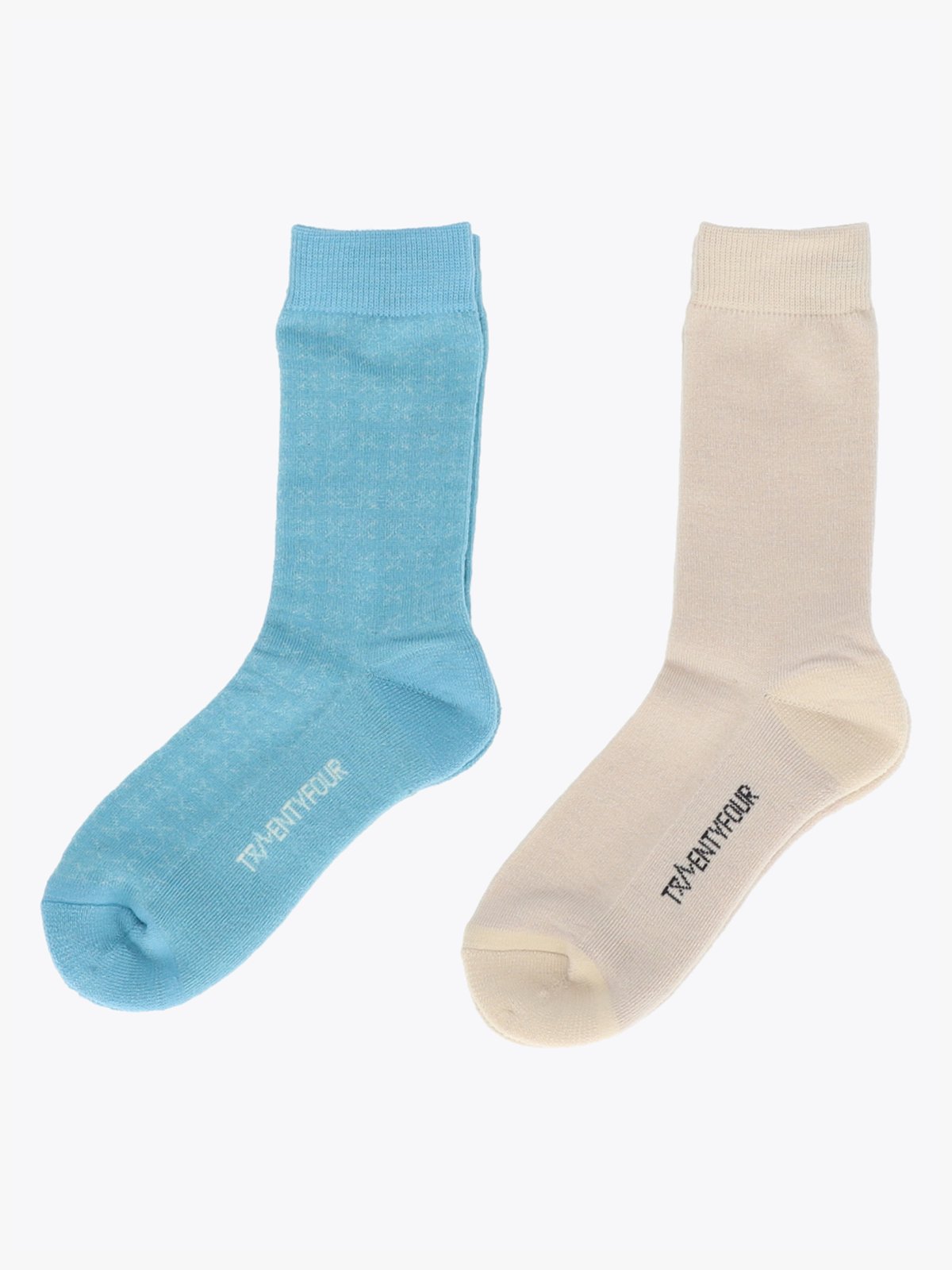 Twentyfour Aurora Idun Ullsokk 2-Pack Retro Blå