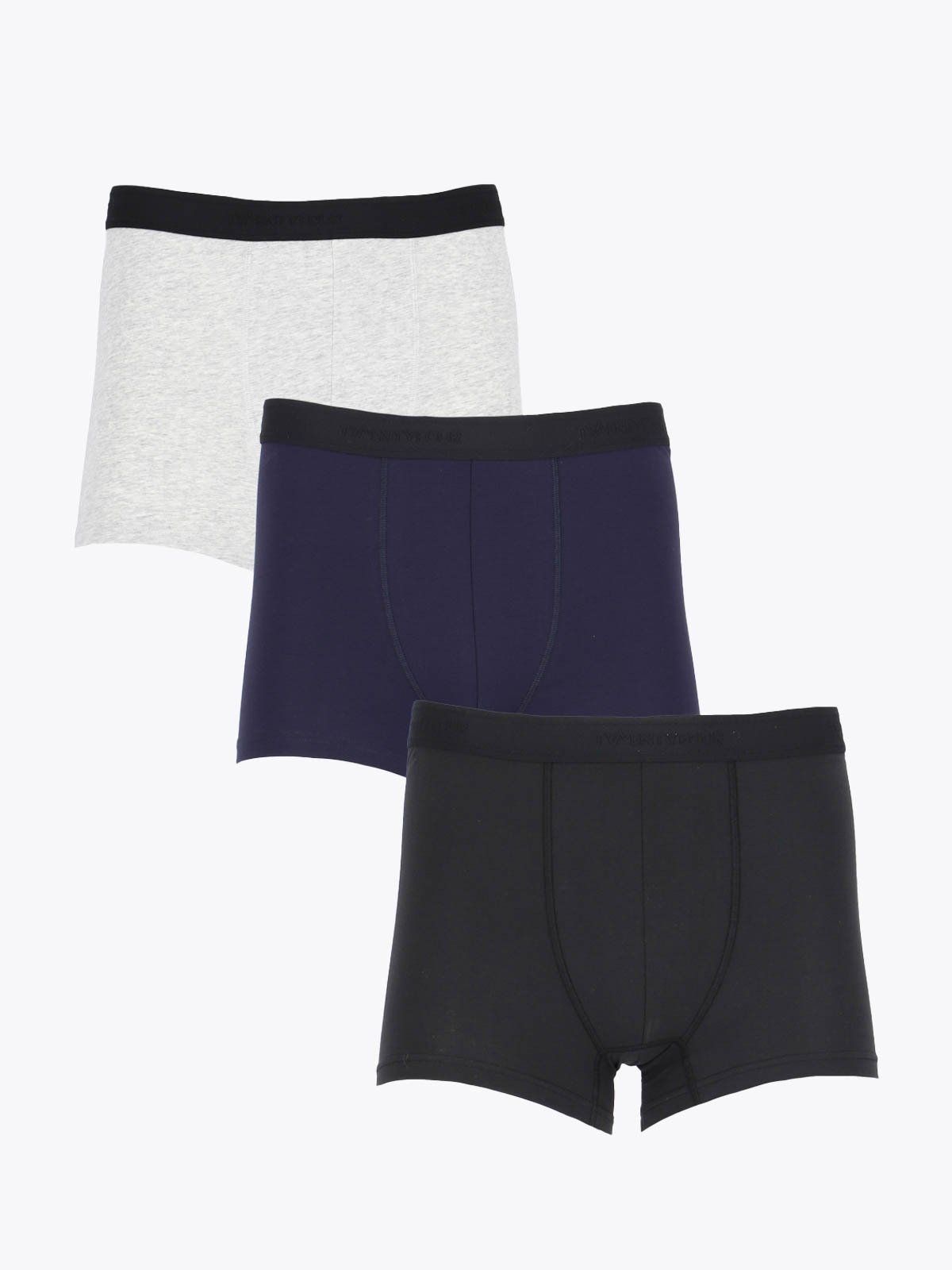 Twentyfour & Boxer 3-Pakk Sort/Marine/Grå