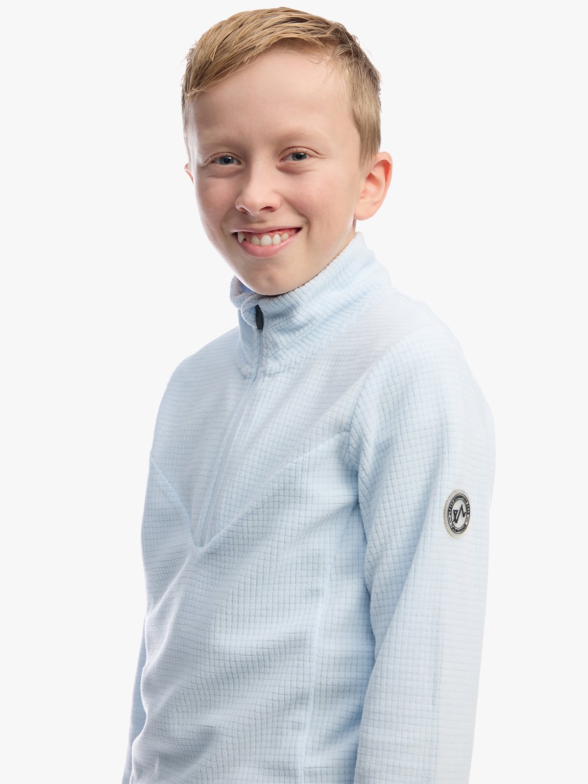 Twentyfour Venture Light Fleece Half Zip Junior Isblå
