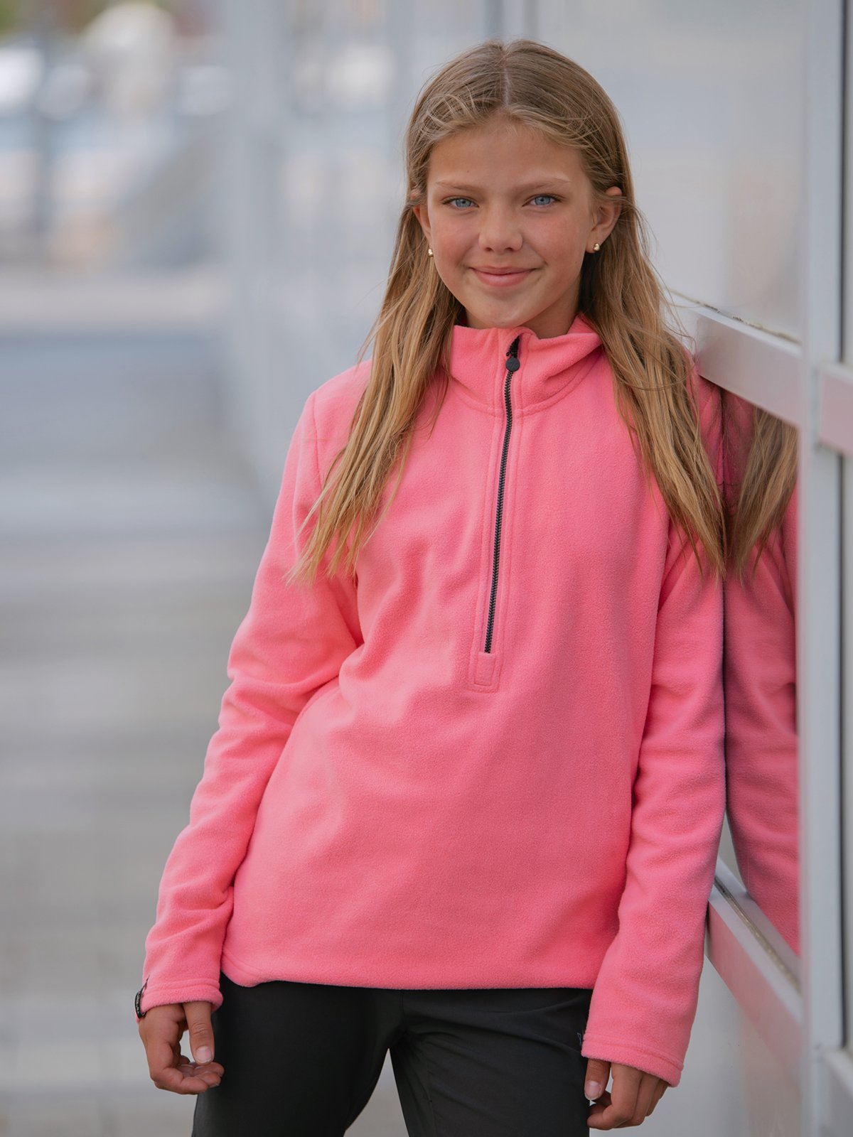 Twentyfour Aurora Half Zip Fleece Junior Rosa