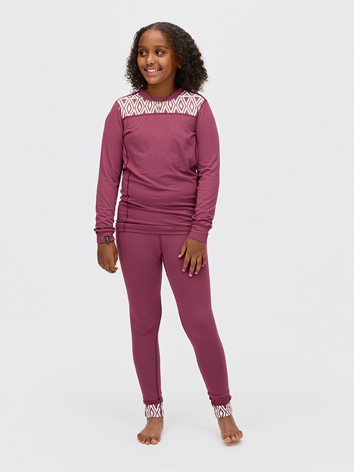 Twentyfour Aurora Inca Sett Junior Mørk Burgunder