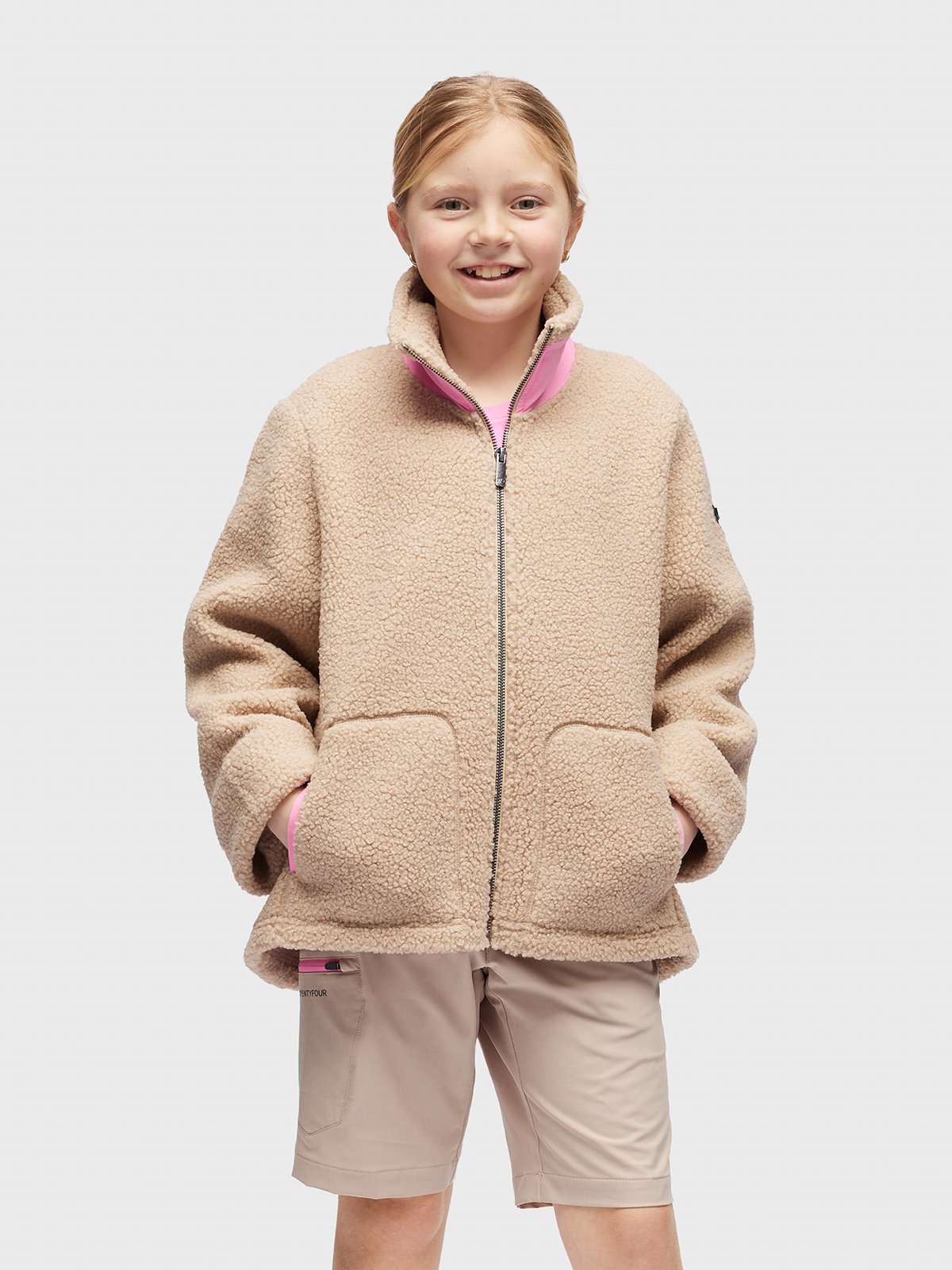 Twentyfour Popsi Pile Jakke Junior Beige