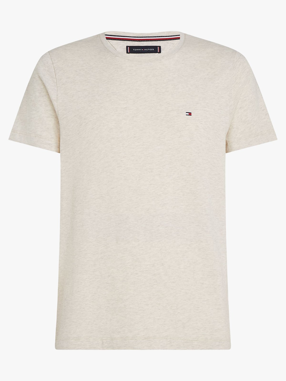 Tommy Hilfiger Stretch Slim Fit Tee Oatmilk