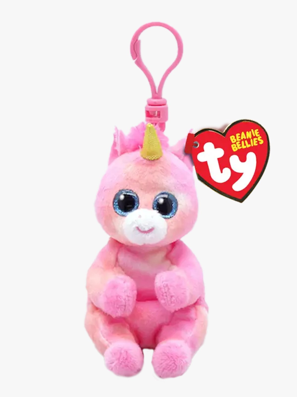 TY Skylar Unicorn Pink Belly Clip Flerfarget