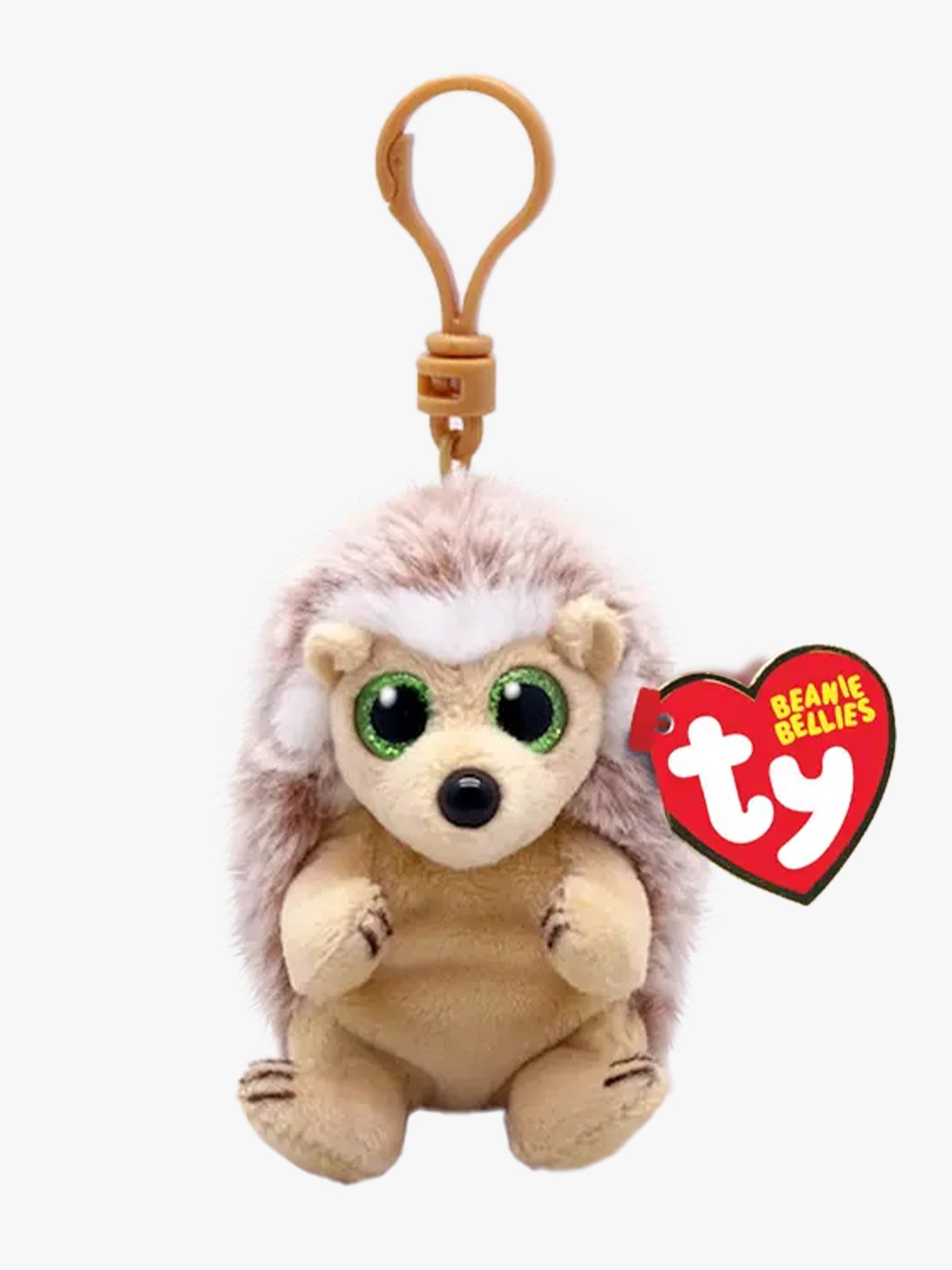 TY Bimper Hedgehog Tan Bellie Clip Flerfarget
