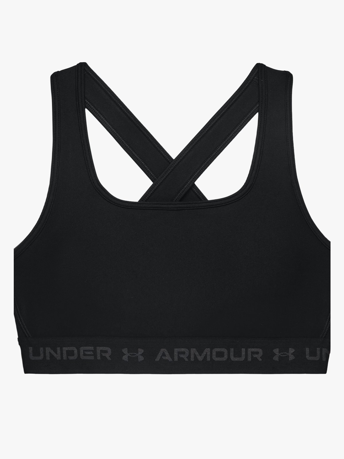 Under Armour Crossback Mid Bra Black / Jet Gray