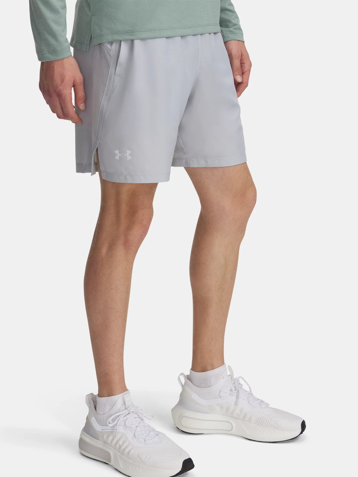 Under Armour Launch 7" Shorts Mod Gray / White / Reflective