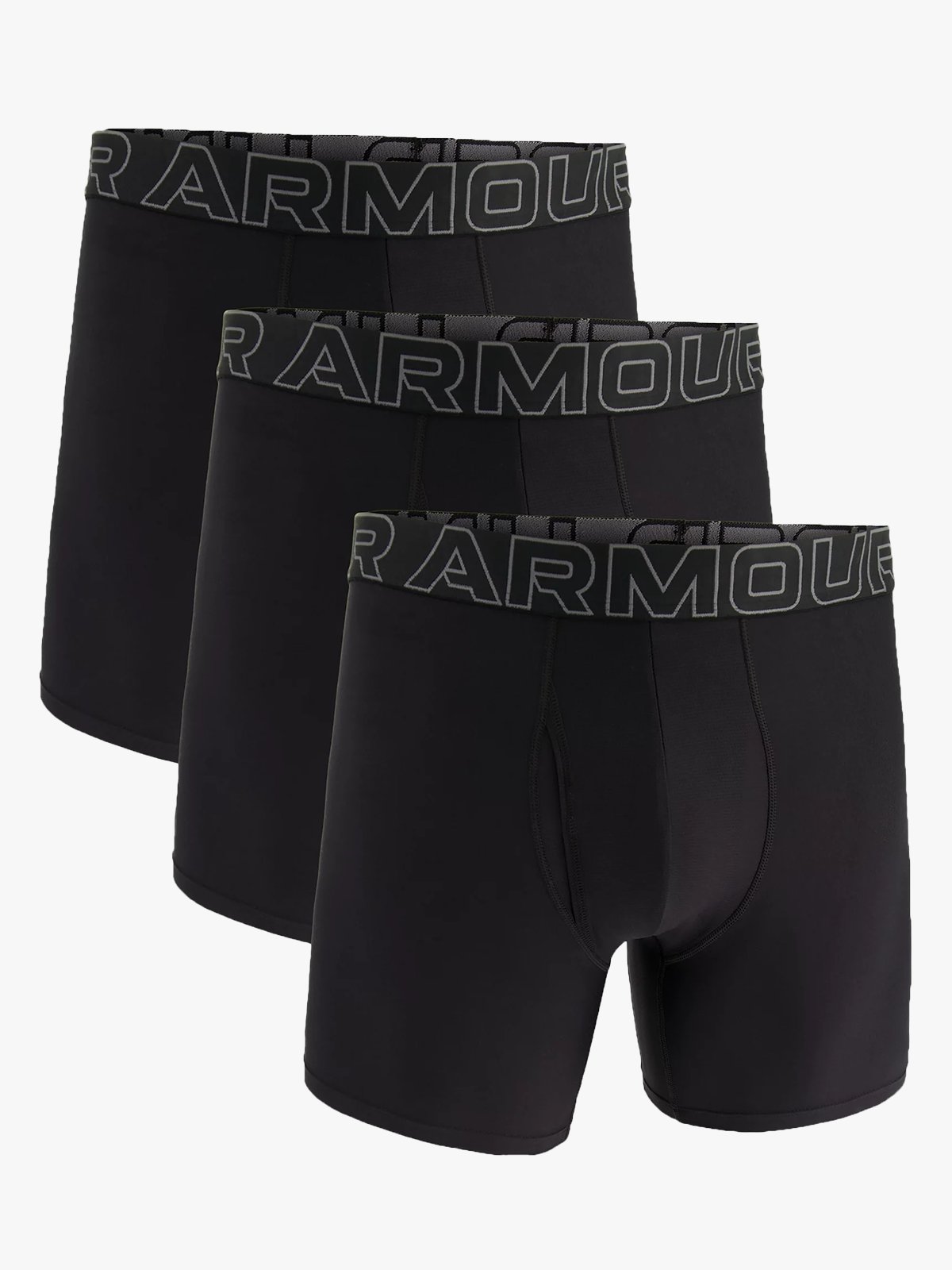 Under Armour Perfomance Tech 6 inch 3-pack Black / Castlerock