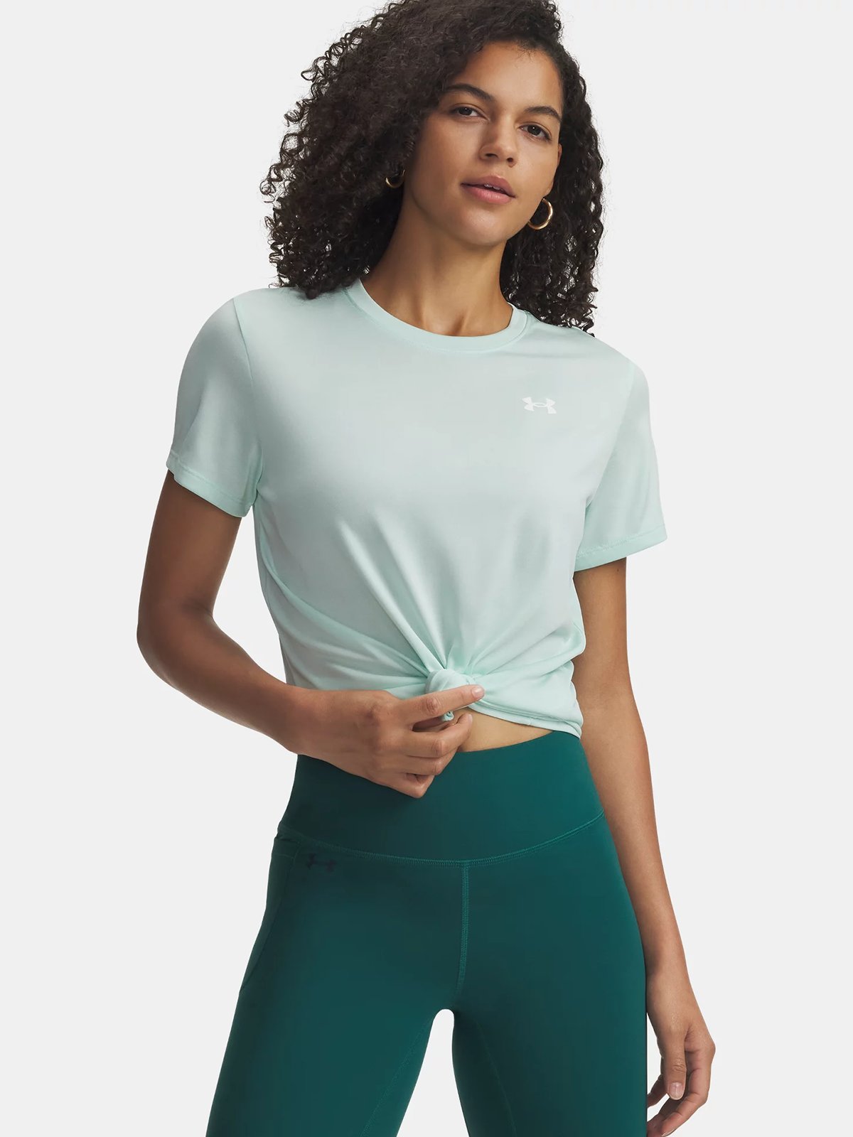 Under Armour Tech Short Sleeve C Twist Refresh Mint / White