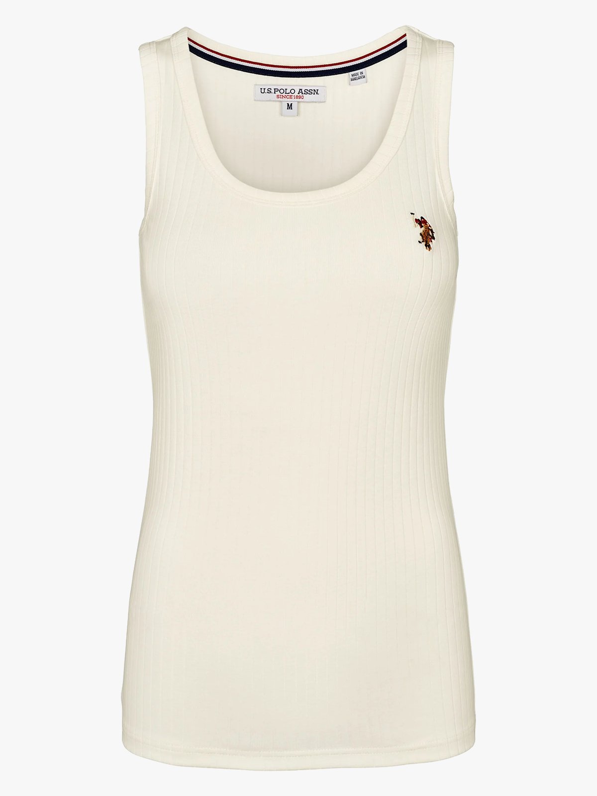 U.S. Polo Assn. Casandra New Regular Rib Top Cloud Dancer