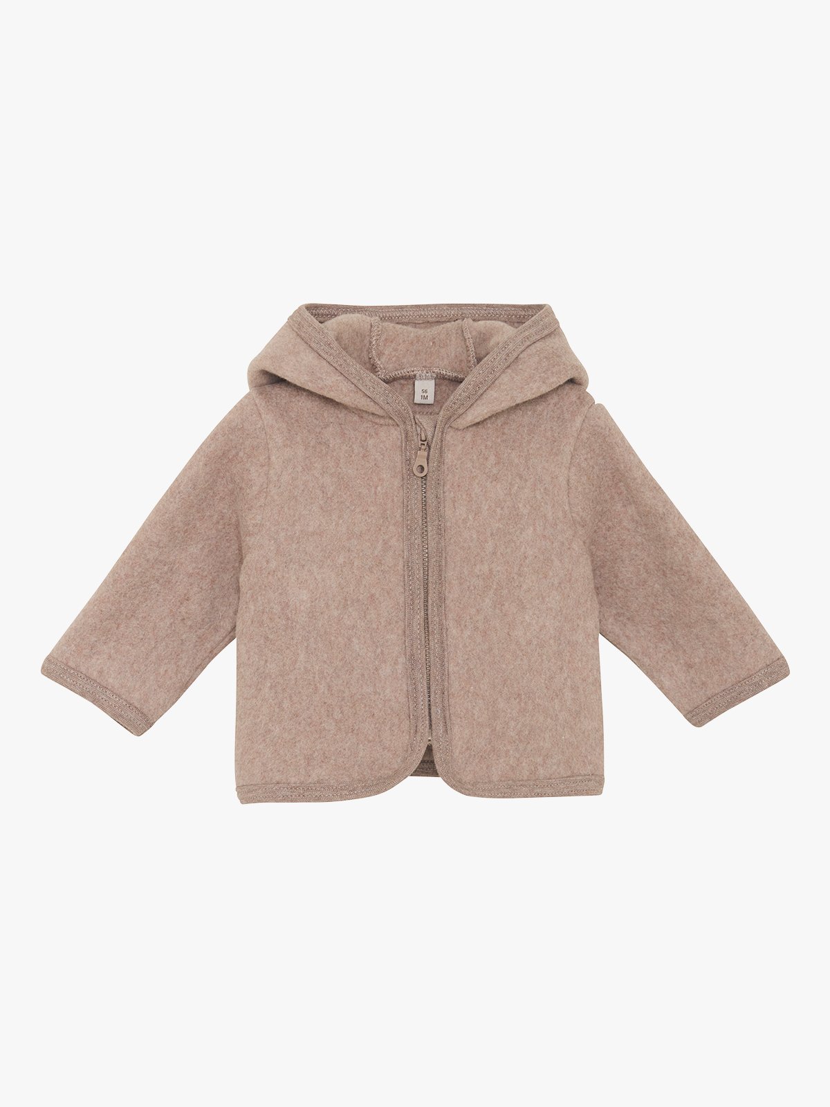 Huttelihut Jacket Ears Cotton Fleece Savannah Melange