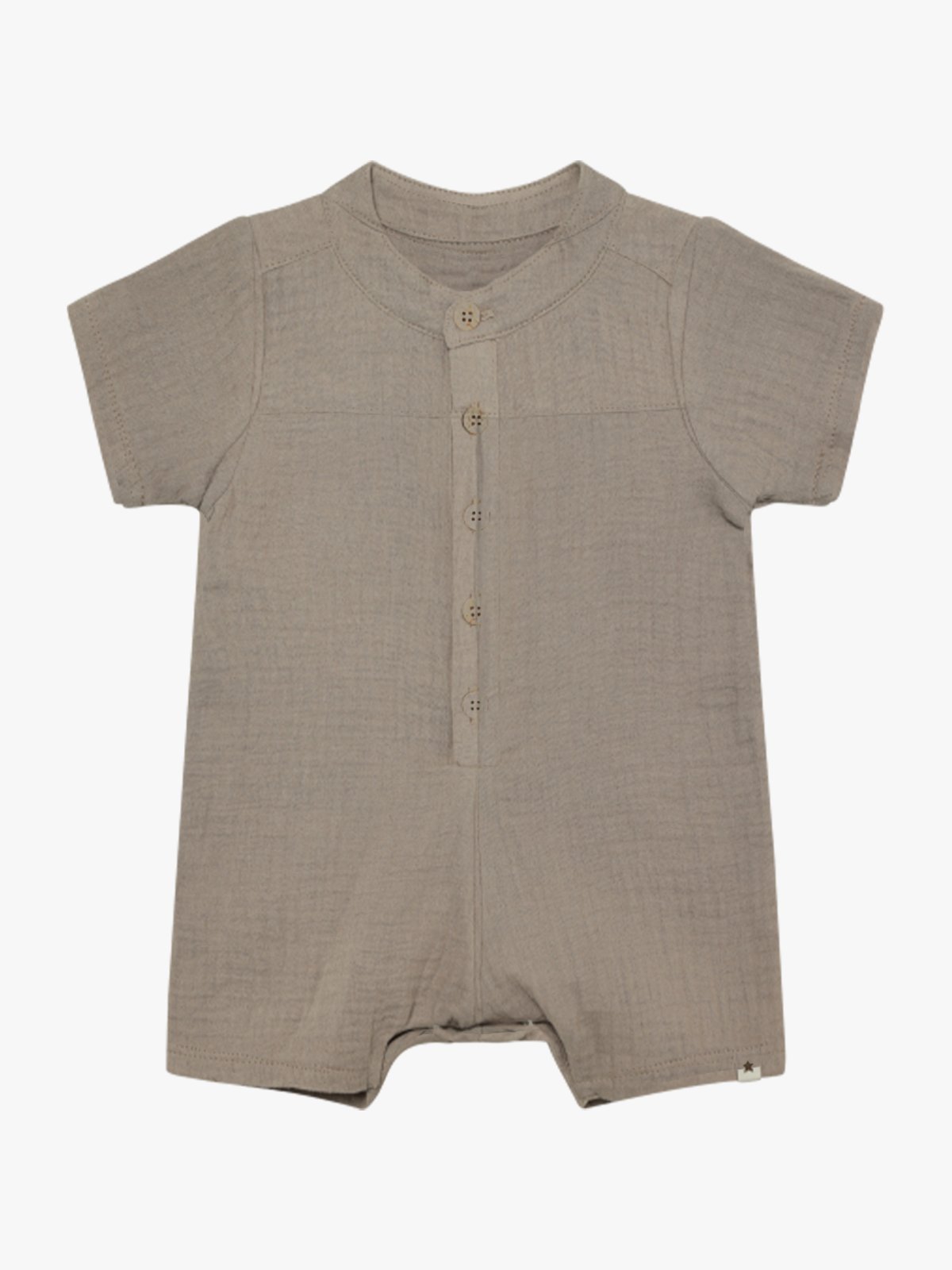 Huttelihut Playsuit Short Sleeve Muslin Moon Rock