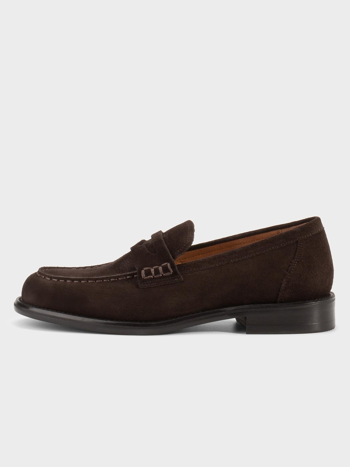 Vagabond Linn Suede Loafers Mørkebrun semsket skinn